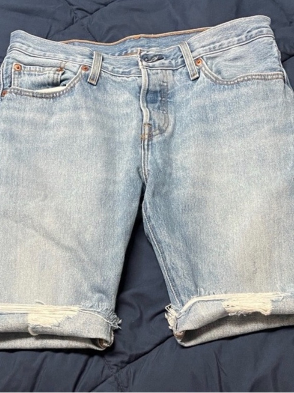 Levi's Light Blue Relaxed Fit Men's Denim Shorts